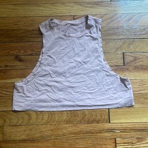 Light pink workout top